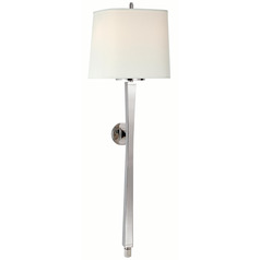 Visual Comfort Signature Collection Thomas O'brien Edie Polished Nickel Sconce