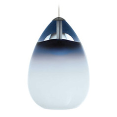 Alina Freejack Mini Pendant in Bronze & Blue by Visual Comfort Modern