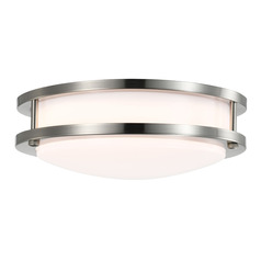 Brushed Nickel LED Flush Mount by Nuvo Lighting