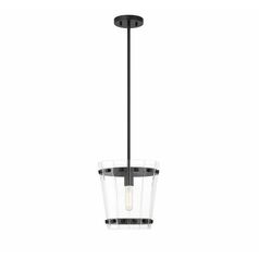 Ventari Single-Light Pendant in Matte Black by Savoy House