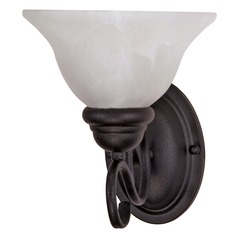 Castillo Textured Black Sconce by Nuvo Lighting