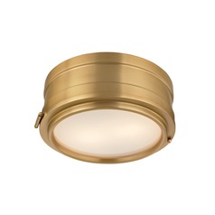 Rye Aged Brass Flush Mount by Hudson Valley Lighting