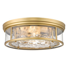 Clarion Rubbed Brass Flush Mount by Z-Lite