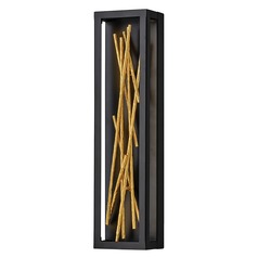 Styx 24-Inch Wall Sconce in Black & Gilded Gold by Fredrick Ramond