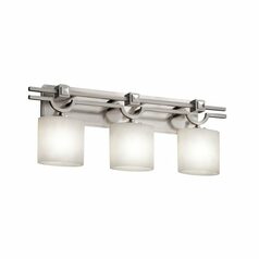 Argyle 3-Light Bath Light in Brushed Nickel by Justice Design Group