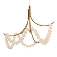 Parel 46-Inch LED Chandelier in Aged Brass by Modern Forms