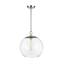 Chapman & Meyers Atlantic 16-Inch Polished Nickel Pendant by Visual Comfort Studio