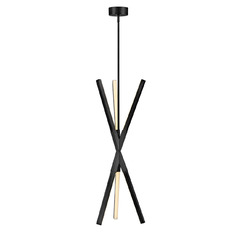 Rae LED Pendant in Jetted Black by Fredrick Ramond