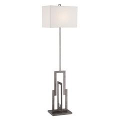 Mireya Antique Silver Floor Lamp by Lite Source Lighting