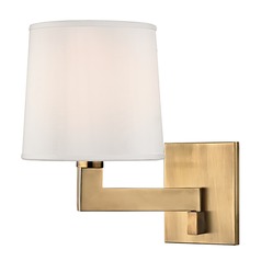 Fairport Aged Brass Sconce by Hudson Valley Lighting