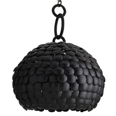 Ramya 30-Inch Pendant in Black Coconut Shells by Arteriors Home