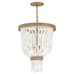 Dune 18-Inch Chandelier in Burnished Gold by Fredrick Ramond
