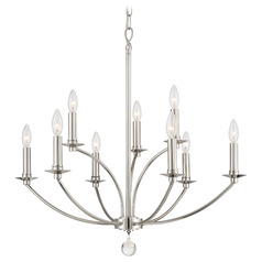 Crystorama Lighting Mila Polished Nickel Chandelier
