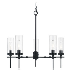 Riley 5-Light Chandelier in Matte Black by Capital Lighting