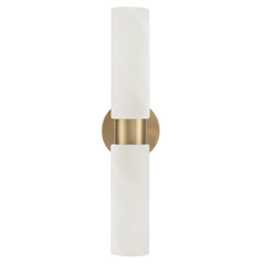 Capital Lighting Alyssa Aged Brass Vertical Bathroom Light