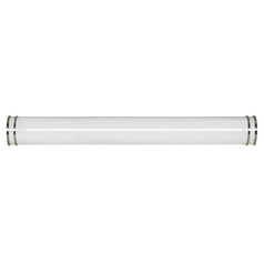 Glamour Brushed Nickel LED Vertical Bathroom Light by Nuvo Lighting
