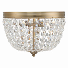 Crystorama Lighting Nola Vibrant Gold Flushmount Light