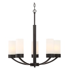 Denver Mahogany Bronze Chandelier by Nuvo Lighting