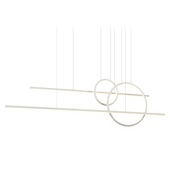 Chute Calypso White LED Multi-Light Pendant by Kuzco Lighting