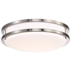Glamour Brushed Nickel LED Flush Mount by Nuvo Lighting
