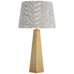 Zoran Medium Table Lamp in Antique Brass by Visual Comfort Signature