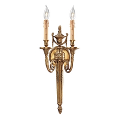 Sconce Wall Light in French Gold by Metropolitan Lighting