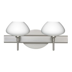 Besa Lighting Peri Satin Nickel LED Bathroom Light