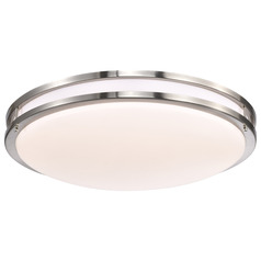 Glamour Brushed Nickel LED Flush Mount by Nuvo Lighting