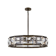 Jolie 30-Inch LED Crystal Chandelier in Black Oxide by Fredrick Ramond