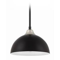 Kahn Midnight & Satin Aluminum Outdoor Hanging Light by Craftmade Lighting