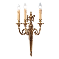 Sconce Wall Light in French Gold by Metropolitan Lighting