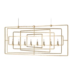 Currey and Company Lighting Metro Gold Leaf Island Light