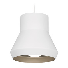 Milo Pendant in White & Champagne by Visual Comfort Modern