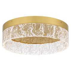 Quoizel Lighting Vistaria Brushed Gold LED Flushmount Light