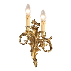 Sconce Wall Light in French Gold by Metropolitan Lighting