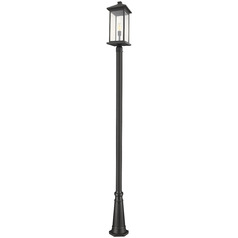 Portland Black Post Light by Z-Lite