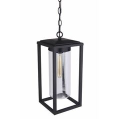 Neo 18-Inch High Outdoor Hanging Light in Black by Craftmade Lighting