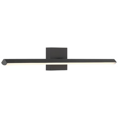 Float Matte Black LED Vertical Bathroom Light by Access Lighting