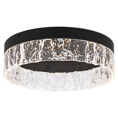 Quoizel Lighting Vistaria Matte Black LED Flushmount Light