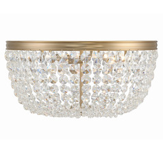 Crystorama Lighting Nola Vibrant Gold Flushmount Light