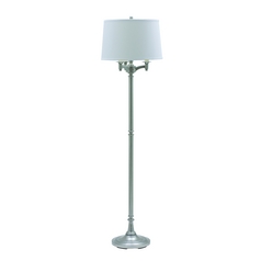 Lancaster Six-Way Floor Lamp in Satin Nickel by House of Troy Lighting