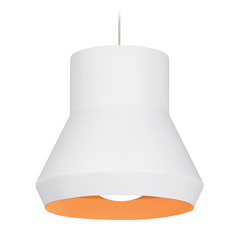 Milo Pendant in White & Orange by Visual Comfort Modern