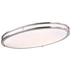 Glamour Brushed Nickel LED Flush Mount by Nuvo Lighting
