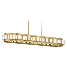 Gideon 47.75-Inch Linear Chandelier in Warm Brass by Savoy House