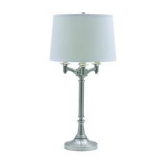 Lancaster Six-Way Table Lamp in Satin Nickel by House of Troy Lighting