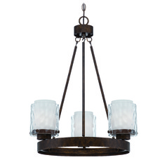 Kenswick 22-Inch Wide Peruvian Bronze Chandelier by Craftmade Lighting