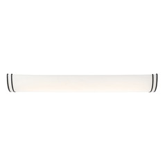 Glamour Matte Black LED Vertical Bathroom Light by Nuvo Lighting
