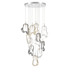 Norah 12-Light LED Chandelier in Polished Nickel by Eurofase Lighting