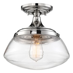 Kew Polished Nickel Semi-Flush Mount by Nuvo Lighting