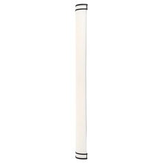 Glamour Matte Black LED Vertical Bathroom Light by Nuvo Lighting